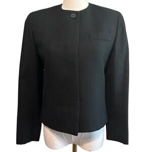 Evan Picone Vtg Woman's Sz 4 Petite 100% Wool Short Blazer Office Siren Boho USA